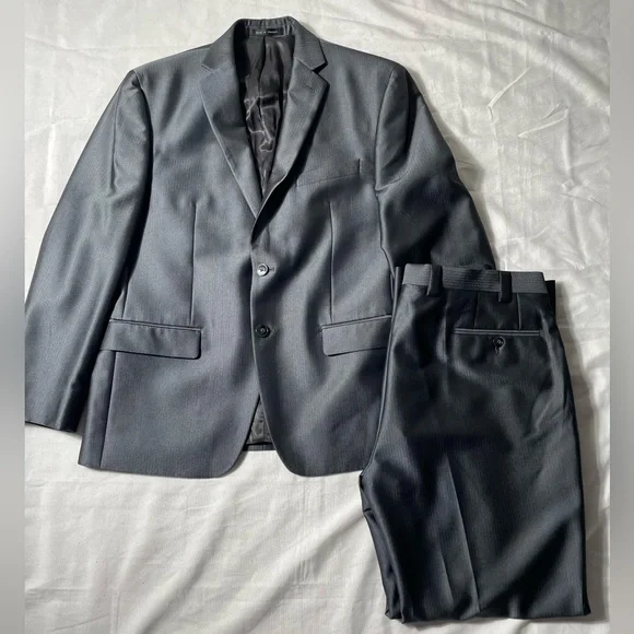 Calvin Klein | Suits & Blazers | Calvin Klein Gray 2 Piece Suit Set 4s Mens Dress  Pants Size 36x30 | Poshmark